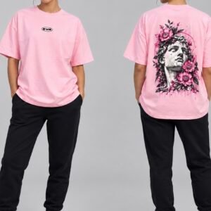 Zevior's Woman Pink Rose T-Shirt