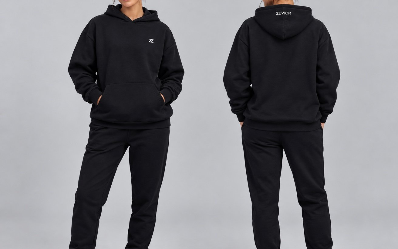 Zevior’s Woman Black Hoodie - Image 2