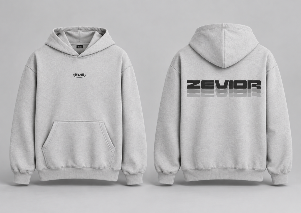 Zevior Woman Gray Hoodie