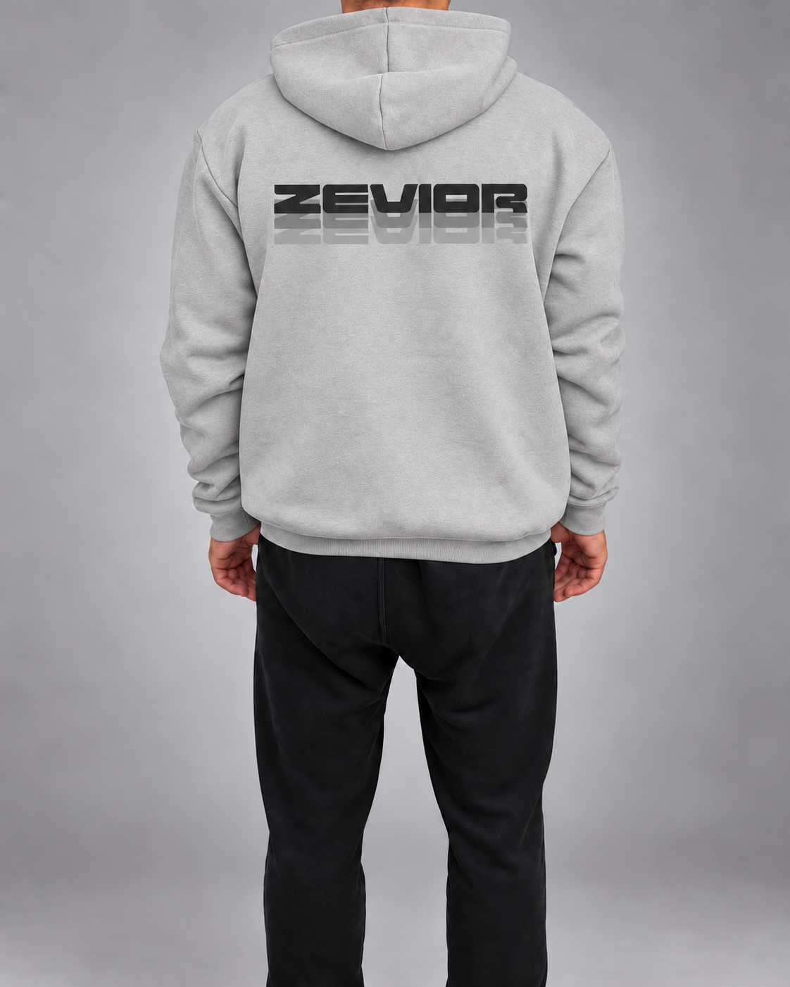 Zevior Gray Hoodie - Image 3